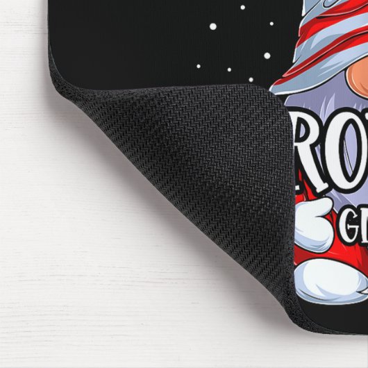 Brother Gnome Christmas Pajamas Matching Family Gr Mousepad (Ecke)