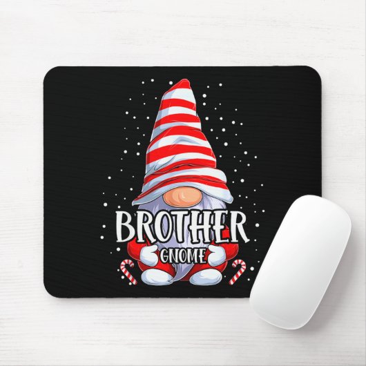 Brother Gnome Christmas Pajamas Matching Family Gr Mousepad (Mit Mouse)