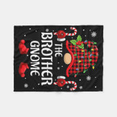 Brother Gnome Matching Christmas Pjs For Family Fleecedecke (Vorderseite (Horizontal))