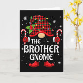 Brother Gnome Matching Christmas Pjs For Family Karte (Gelbe Blume)