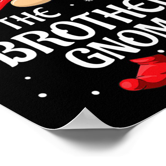 Brother Gnome Matching Christmas Pjs For Family Poster (Ecke)