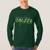 Brother Golfer tee Raute gemusterter grüner T - Sh (Vorderseite)