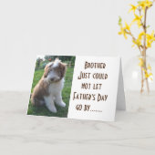 **BROTHER** HAPPY FATHER'S DAY KARTE (Gelbe Blume)