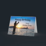 Brother-in-law Birthday Fishing Therapy Forest  Karte<br><div class="desc">Brother-in-law Birthday Nature & Fishing Therapy</div>