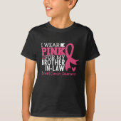 Brother In Law Family Matching Breast Cancer T-Shirt (Vorderseite)