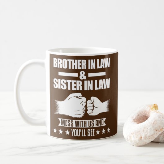 Brother in law sister in law  kaffeetasse (Mit Donut)