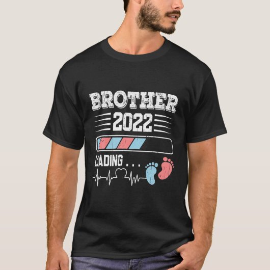 Brother Loading 2022 Funny Pregnancy Ankündigung T-Shirt (Vorderseite)