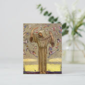 "Brother Martin and the Birds" von John Bauer Postkarte (Stehend Vorderseite)