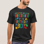 Brother Master Builder Gebäude Bricks Blocks Fami T-Shirt (Vorderseite)
