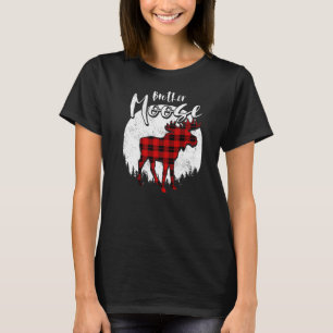 Brother Moose Red Kariert Buffalo Matching Family  T-Shirt
