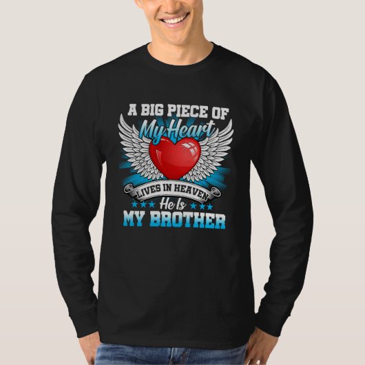 Brother My Angel  In Memory Of Brother In Heaven T-Shirt (Vorderseite)
