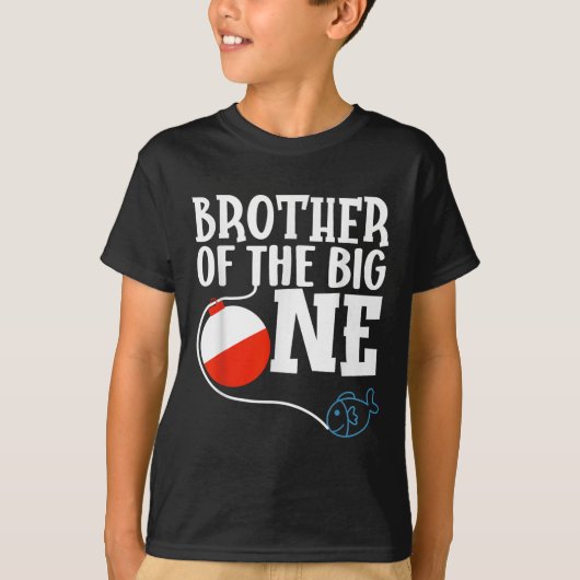 Brother Of The Big One Fishing Boy First Birthday T-Shirt (Vorderseite)