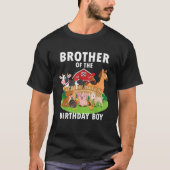 Brother Of The Birthday Boy Farm Animals Matching T-Shirt (Vorderseite)