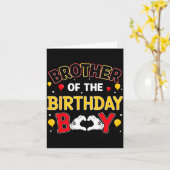 Brother Of The Birthday Boy Matching Family Birthd Karte (Gelbe Blume)