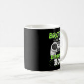 Brother Of The Birthday Boy Matching Video Game Bi Kaffeetasse (VorderseiteRechts)