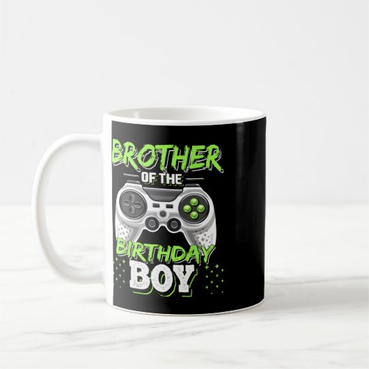 Brother Of The Birthday Boy Matching Video Game Bi Kaffeetasse (Links)