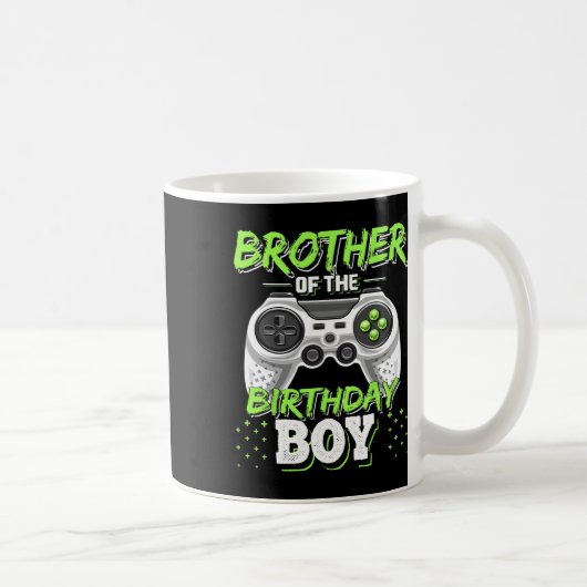 Brother Of The Birthday Boy Matching Video Game Bi Kaffeetasse (Rechts)