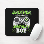 Brother Of The Birthday Boy Matching Video Game Bi Mousepad (Mit Mouse)