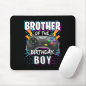 Brother Of The Birthday Boy Matching Video Game Bi Mousepad (Mit Mouse)