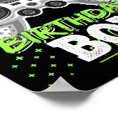 Brother Of The Birthday Boy Matching Video Game Bi Poster (Ecke)