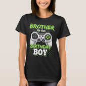 Brother Of The Birthday Boy Matching Video Game Bi T-Shirt (Vorderseite)