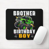 Brother Of The Birthday Boy Monster Truck Family M Mousepad (Mit Mouse)