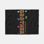 Brother Of The Birthday Boy Pixel Game Matching Fa Fleecedecke (Vorderseite (Horizontal))