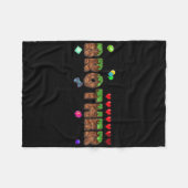 Brother Of The Birthday Boy Pixel Game Matching Fa Fleecedecke (Vorderseite (Horizontal))