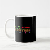 Brother Of The Birthday Boy Pixel Game Matching Fa Kaffeetasse (Links)