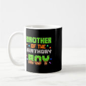 Brother Of The Birthday Boy Pixel Gaming Video Gam Kaffeetasse (Links)
