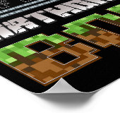 Brother Of The Birthday Boy Video Gamer Pixel Birt Poster (Ecke)