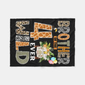 Brother Of The Four Ever Wild Safari 4th Birthday  Fleecedecke (Vorderseite (Horizontal))