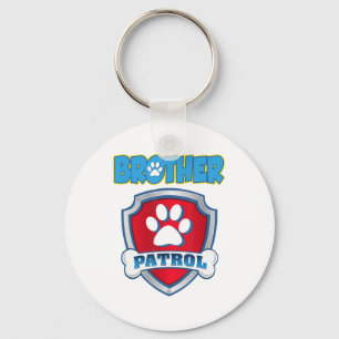 Brother Patrol Shirt - Hunde Mama Vater Funny Gift Schlüsselanhänger