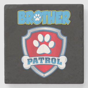 Brother Patrol Shirt - Hunde Mama Vater Geschenk G Steinuntersetzer