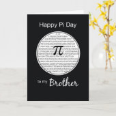 Brother Pi Day Circle Karte (Gelbe Blume)