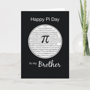 Brother Pi Day Circle Karte