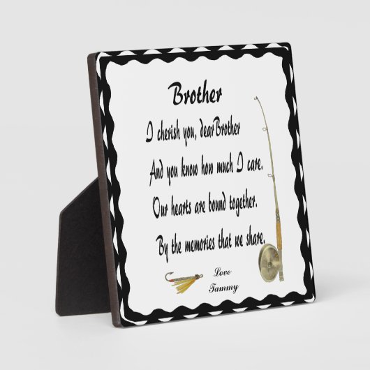 BROTHER-PLAQUE FOTOPLATTE (Vorderseite)