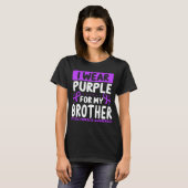 Brother Purple Twin Cystic Fibrosis Awareness T-Shirt (Vorne ganz)