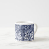 Brother Rabbit Navy Blue Pattern William Morris Espressotasse (Vorderseite Rechts)