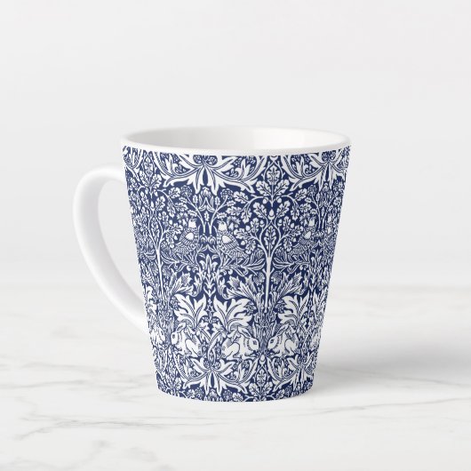 Brother Rabbit Navy Blue Pattern William Morris Milchtasse (Linke Ecke)