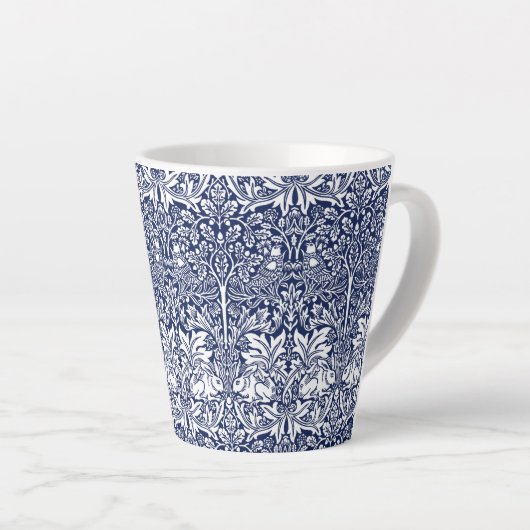 Brother Rabbit Navy Blue Pattern William Morris Milchtasse (Rechte Ecke)