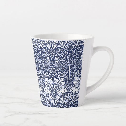 Brother Rabbit Navy Blue Pattern William Morris Milchtasse (Rechts)
