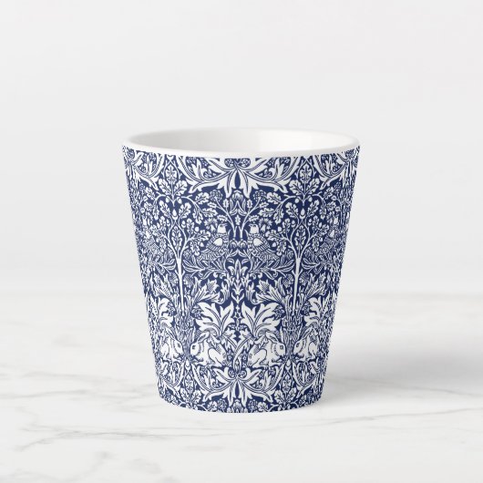 Brother Rabbit Navy Blue Pattern William Morris Milchtasse (Vorderseite)