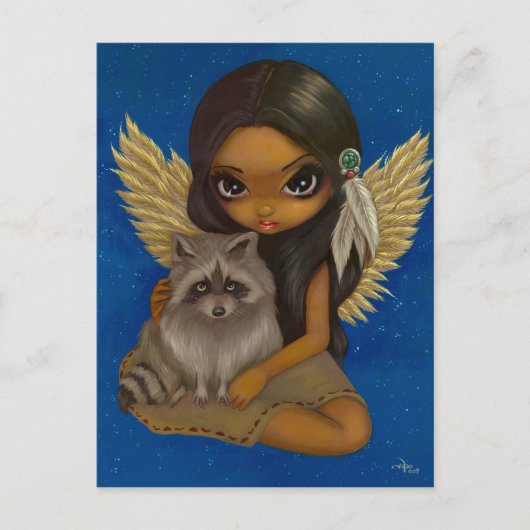 "Brother Raccoon" Postkarte (Vorderseite)