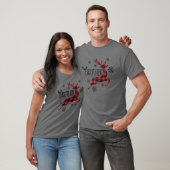 Brother Reindeer Xmas Red Plaid Family Matching Ch T-Shirt (Unisex)