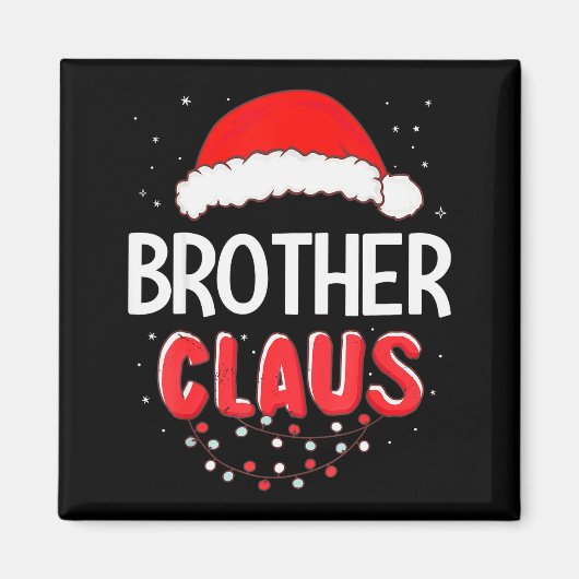 Brother Santa Claus Christmas Matching Costume  Magnet (Vorne)