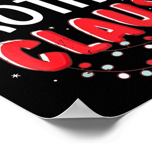 Brother Santa Claus Christmas Matching Costume Poster (Ecke)