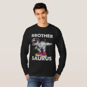 Brother Saurus  Boys Rex Bday Party Dinosaur T-Shirt (Vorne ganz)
