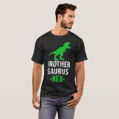 Brother Saurus Rex Funny Dinosaur T-Rex Bro T-Shirt (Vorne ganz)
