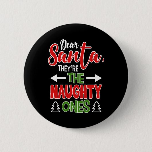 Brother Sister Christmas Gift Button (Vorderseite)